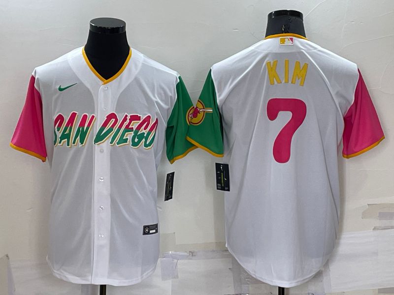 Men San Diego Padres #7 Kim White City Edition Game Nike 2022 MLB Jersey